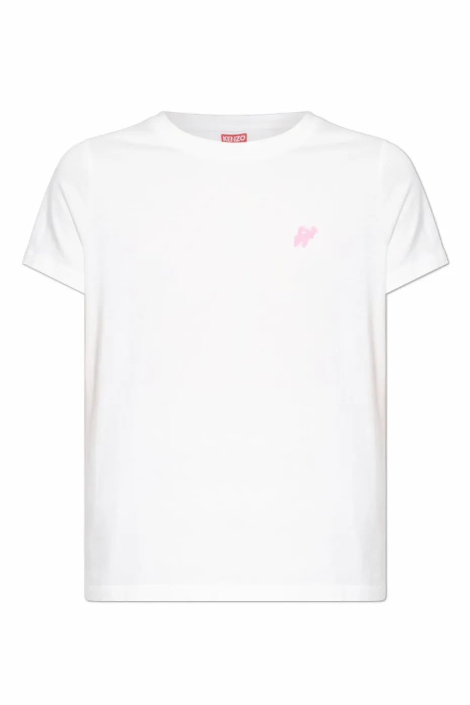 Kenzo BIAŁY T-shirt z okrągłym dekoltem