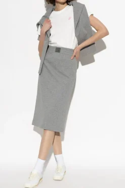 Kenzo BIAŁY T-shirt z okrągłym dekoltem