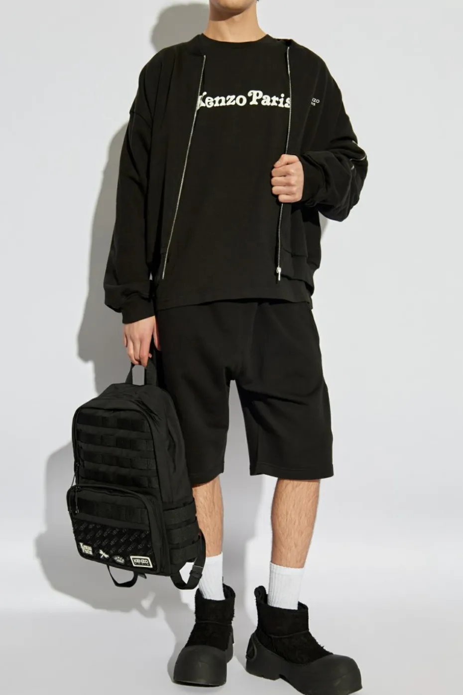 Kenzo CZARNY Bluza z wyszytym logo