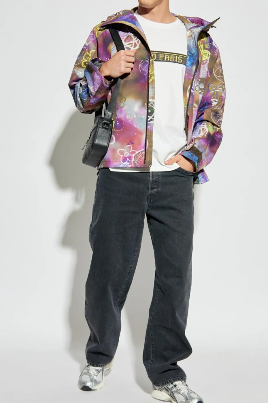 Kenzo CZARNY Jeansy z logo