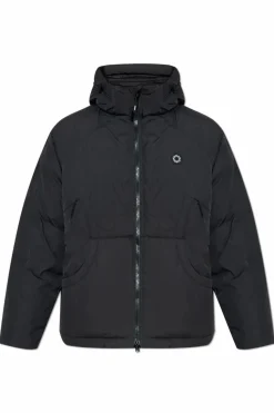 Kenzo CZARNY Puchowa kurtka z logo