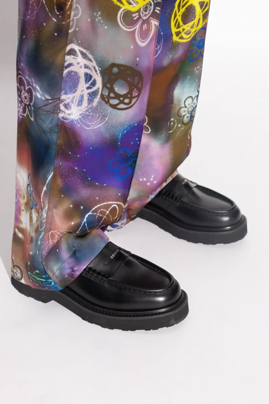 Kenzo CZARNY Skórzane buty