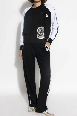 Kenzo CZARNY Spodnie z logo
