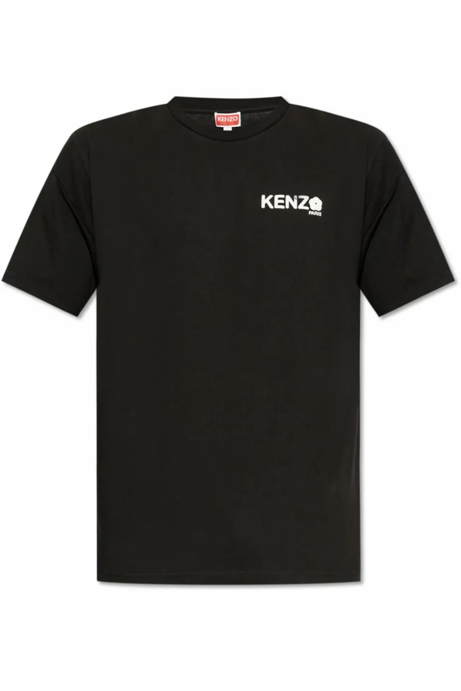 Kenzo CZARNY T-shirt z nadrukowanym logo