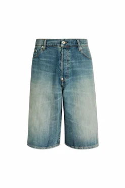 Kenzo NIEBIESKI Jeansowe szorty z efektem `vintage`