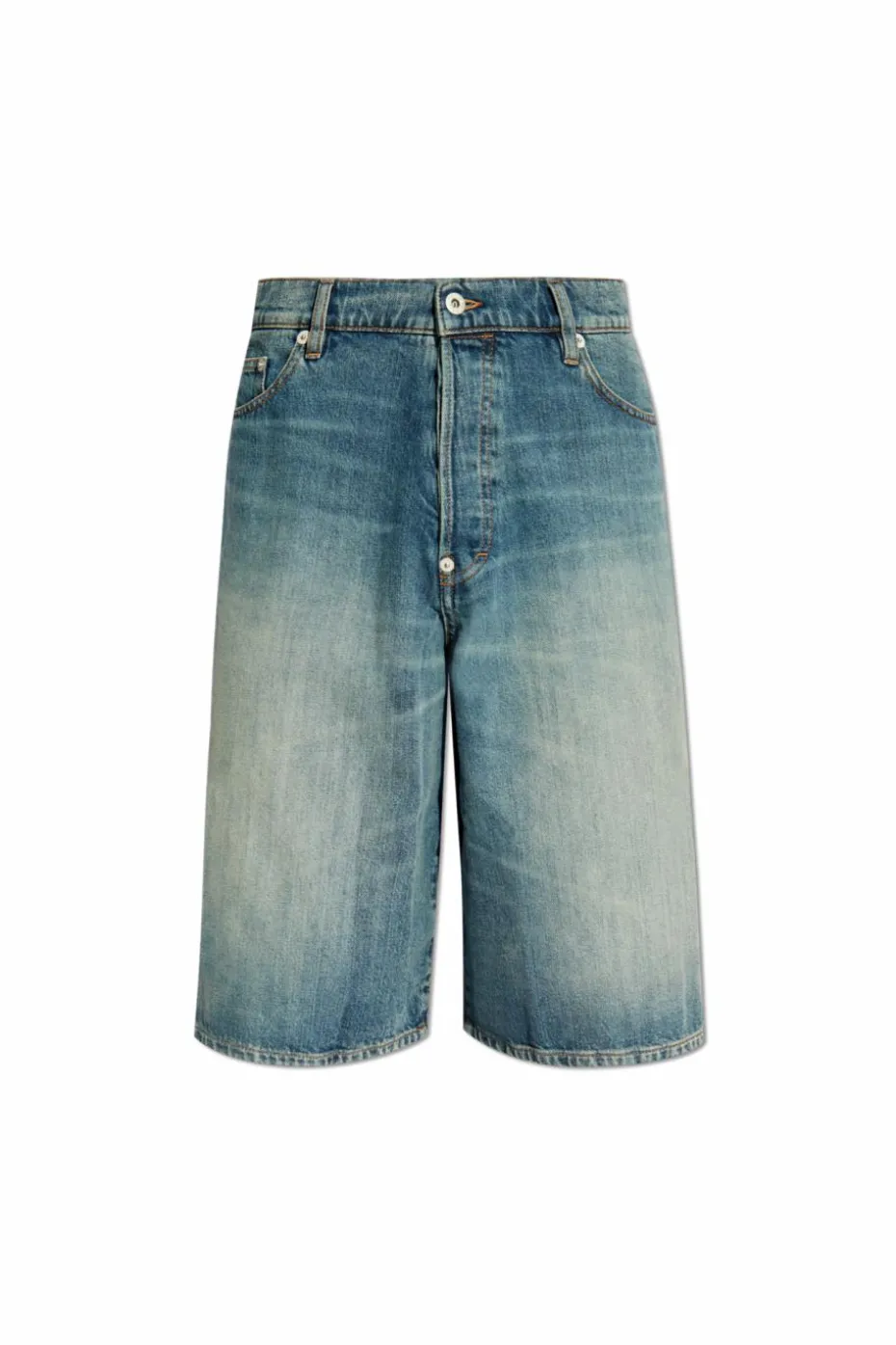 Kenzo NIEBIESKI Jeansowe szorty z efektem `vintage`