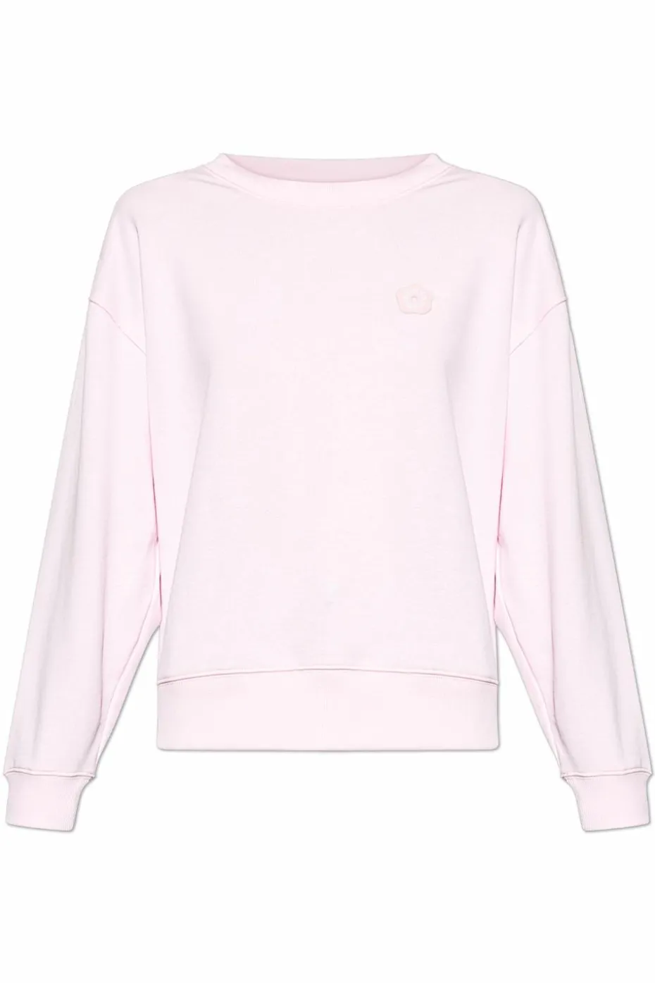Kenzo RÓŻOWY Bluza z naszywką z logo
