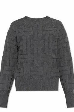 Kenzo SZARY Sweter z okrągłym dekoltem