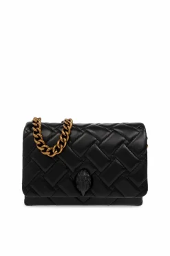 Kurt Geiger CZARNY Pikowana torba na ramię ‘Kensington Mini’