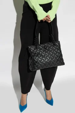 Kurt Geiger CZARNY Pikowana torba ‘Kensington’ typu ‘shopper’
