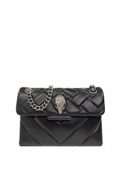 Kurt Geiger CZARNY Pikowana torba na ramię ‘Kensington Mini’