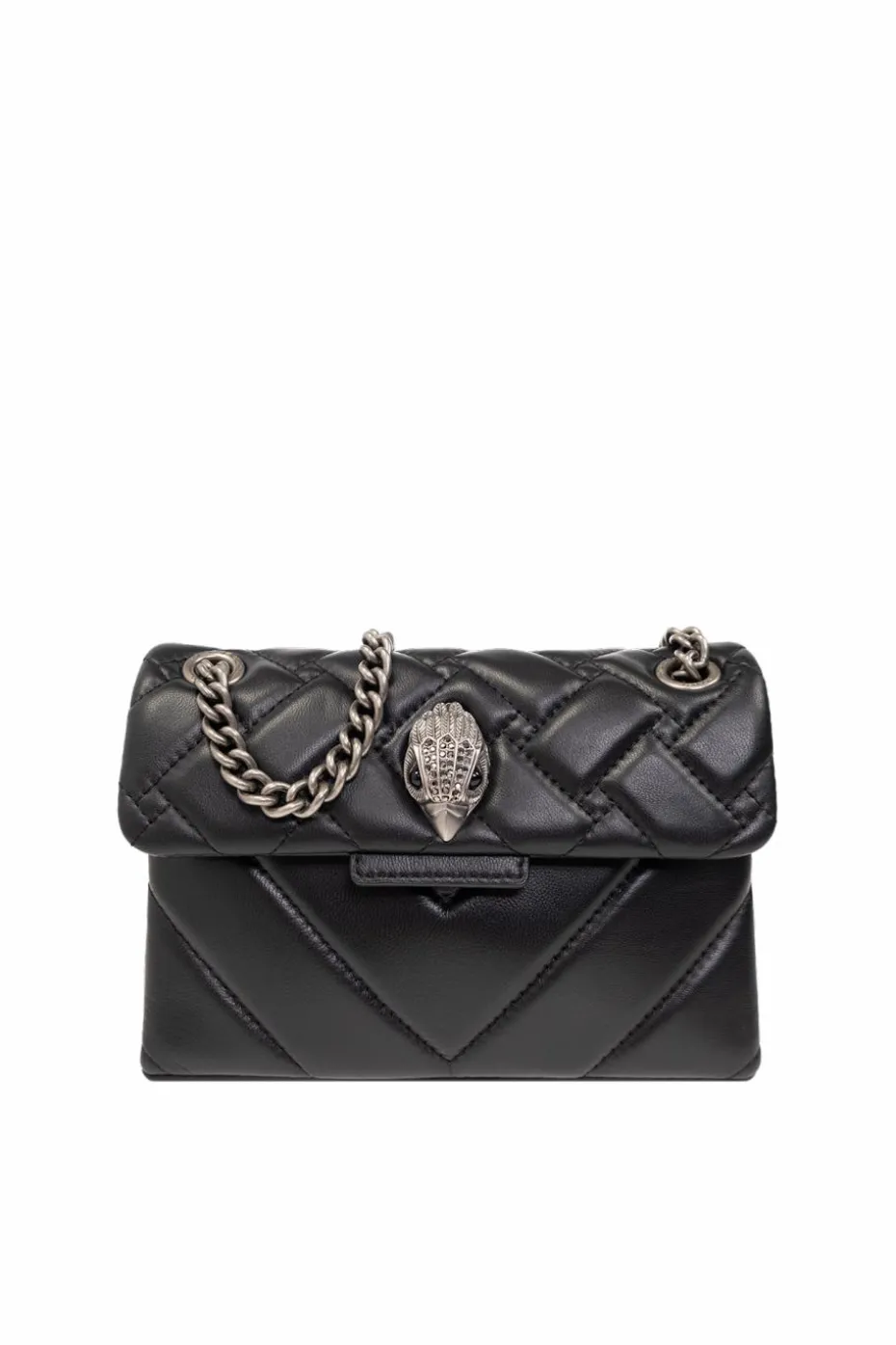 Kurt Geiger CZARNY Pikowana torba na ramię ‘Kensington Mini’