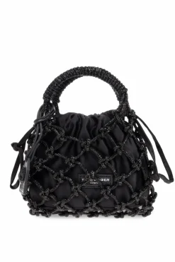 Kurt Geiger CZARNY Torba do ręki `Macrame Small`