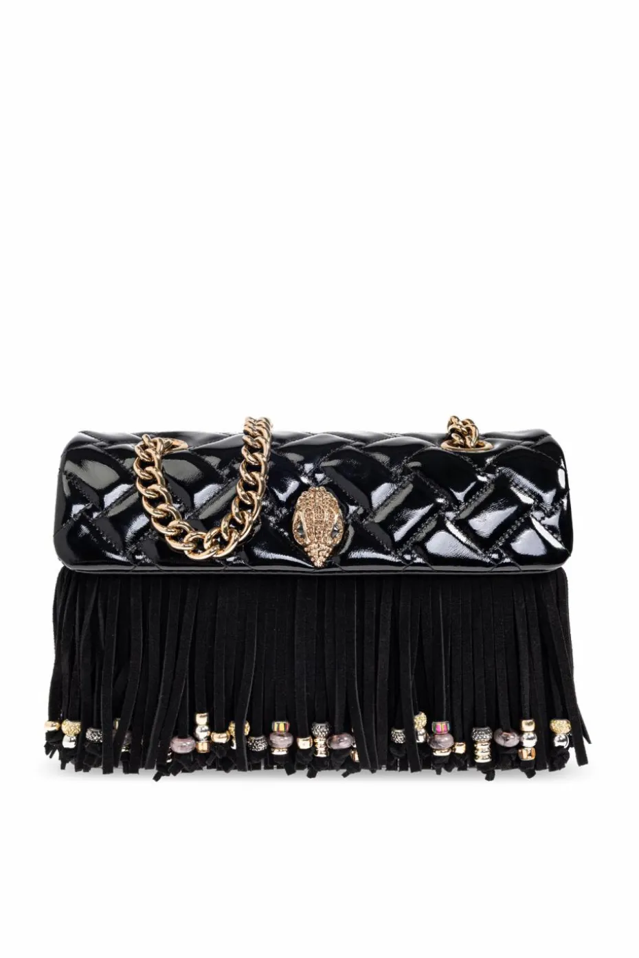 Kurt Geiger CZARNY Torba na ramię `Kensington Fringe`