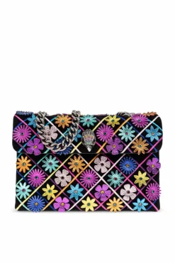 Kurt Geiger CZARNY Torba na ramię `Kensington Flowers`