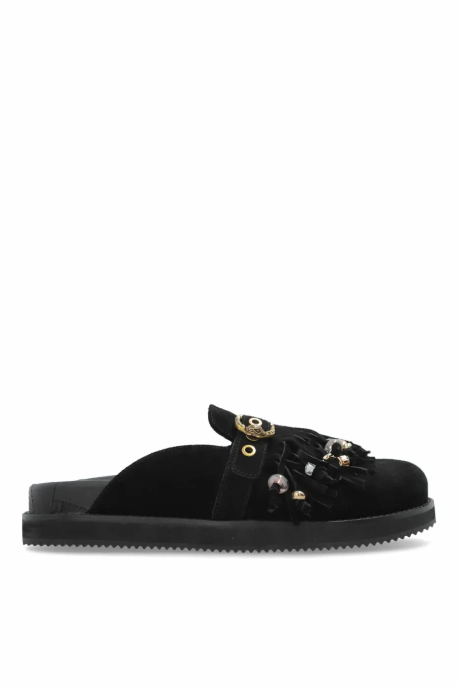 Kurt Geiger CZARNY Zamszowe klapki `Mayfair`