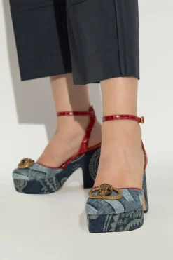 Kurt Geiger GRANATOWY Buty na platformie