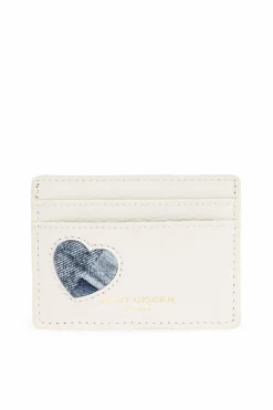 Kurt Geiger kremowy Skórzane etui na karty