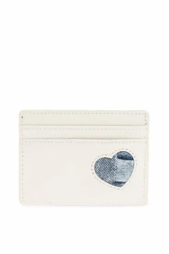 Kurt Geiger kremowy Skórzane etui na karty