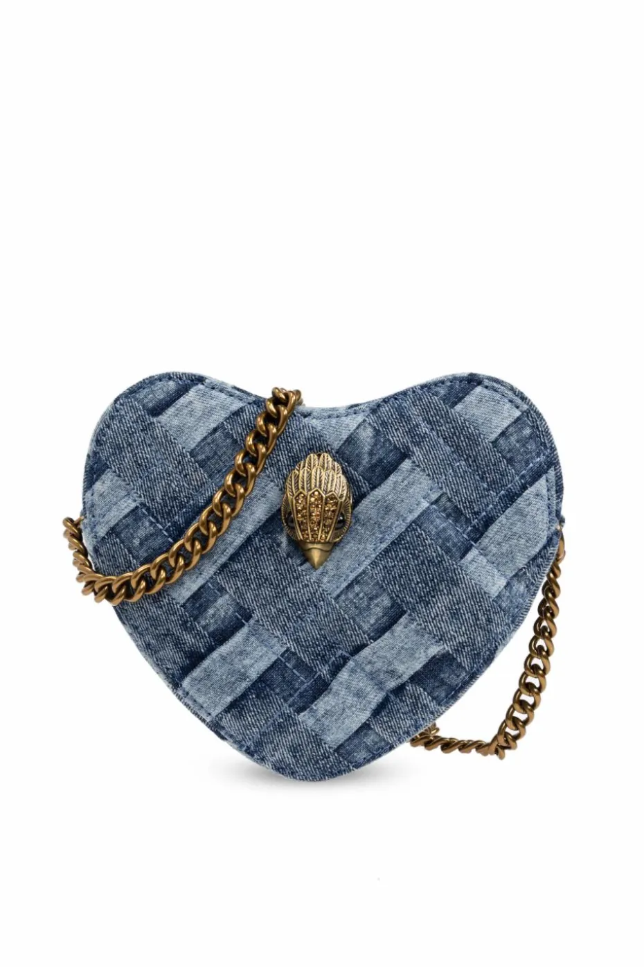 Kurt Geiger NIEBIESKI Jeansowa torba na ramię ‘Kensington Heart’
