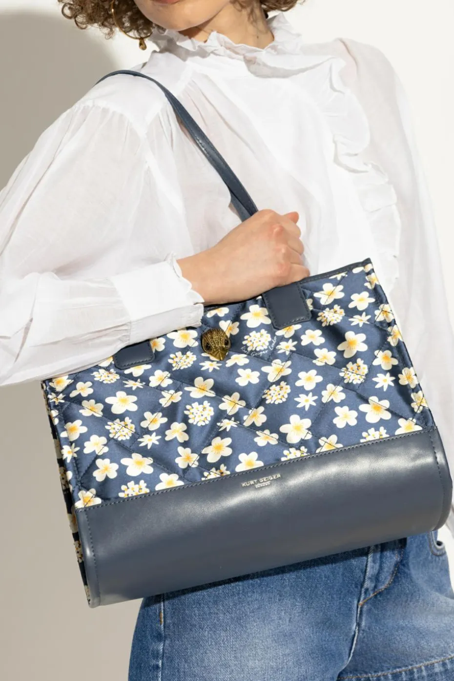 Kurt Geiger NIEBIESKI Torba `Recycled SQ Small` typu `shopper`