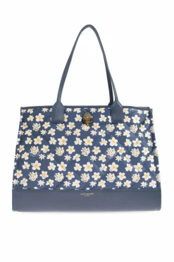 Kurt Geiger NIEBIESKI Torba typu `shopper` z motywem kwiatowym