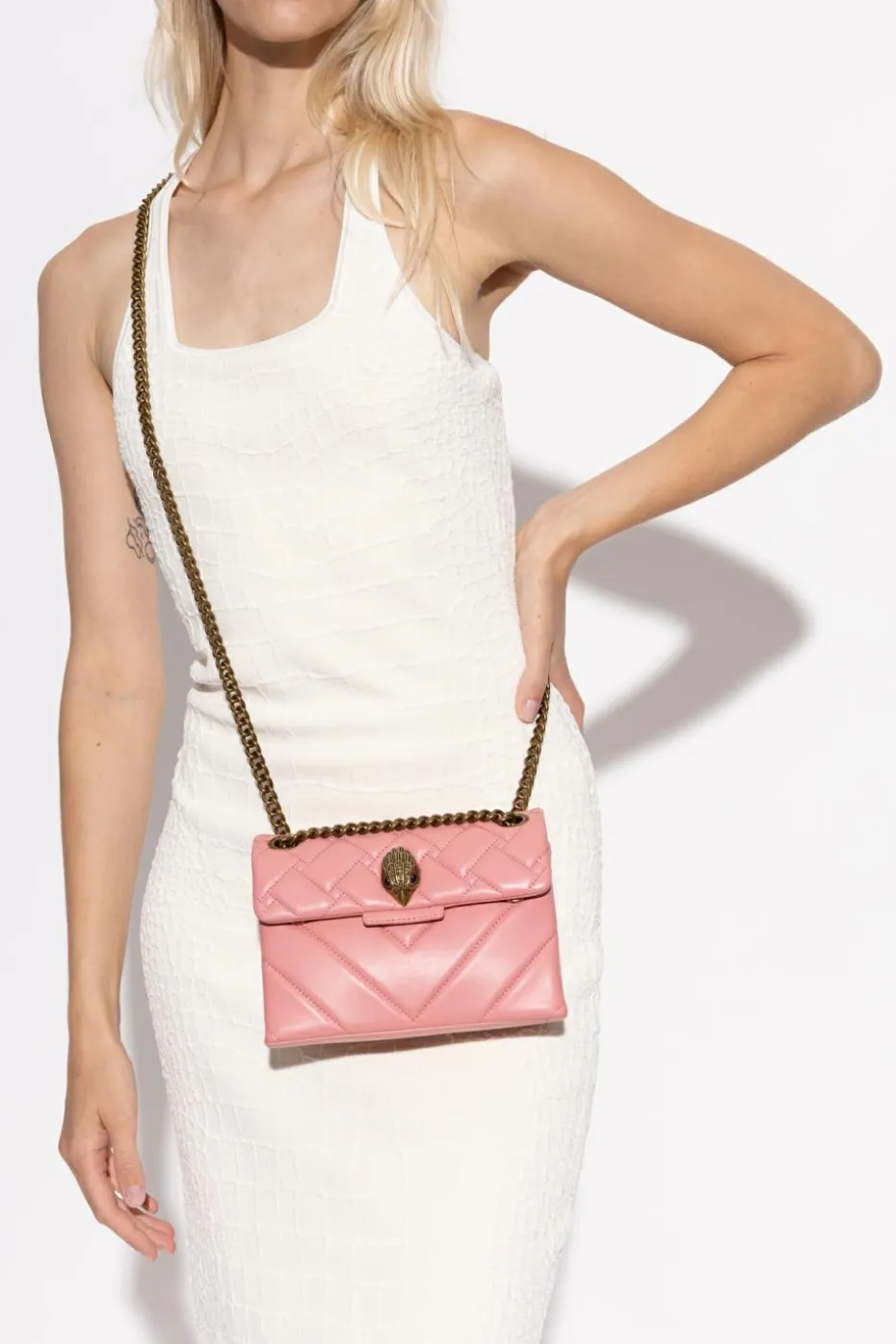 Kurt Geiger RÓŻOWY Torba na ramię `Kensington Mini`