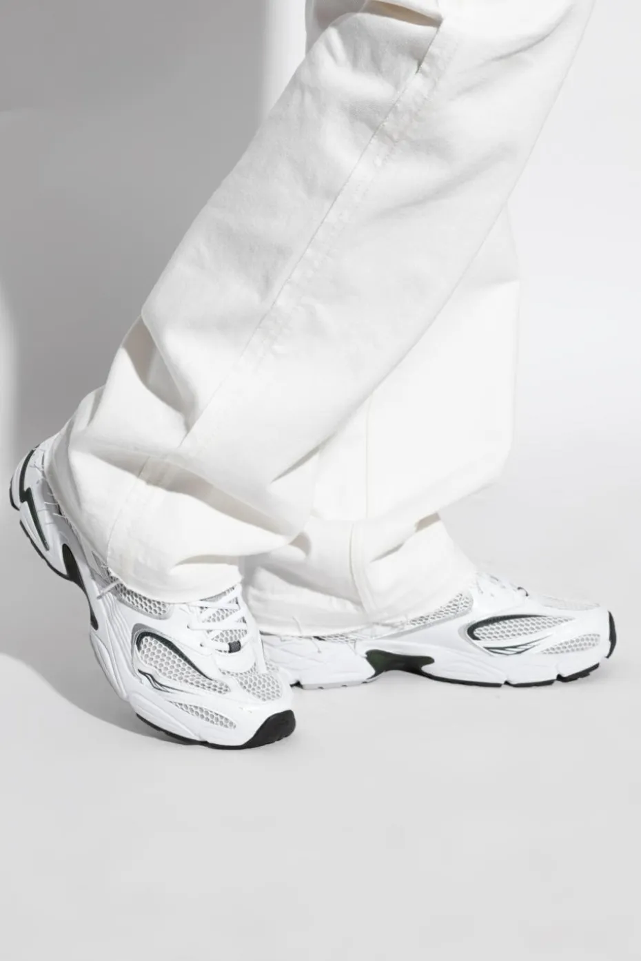 Lacoste BIAŁY Buty sportowe z logo