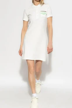 Lacoste BIAŁY Sukienka z logo