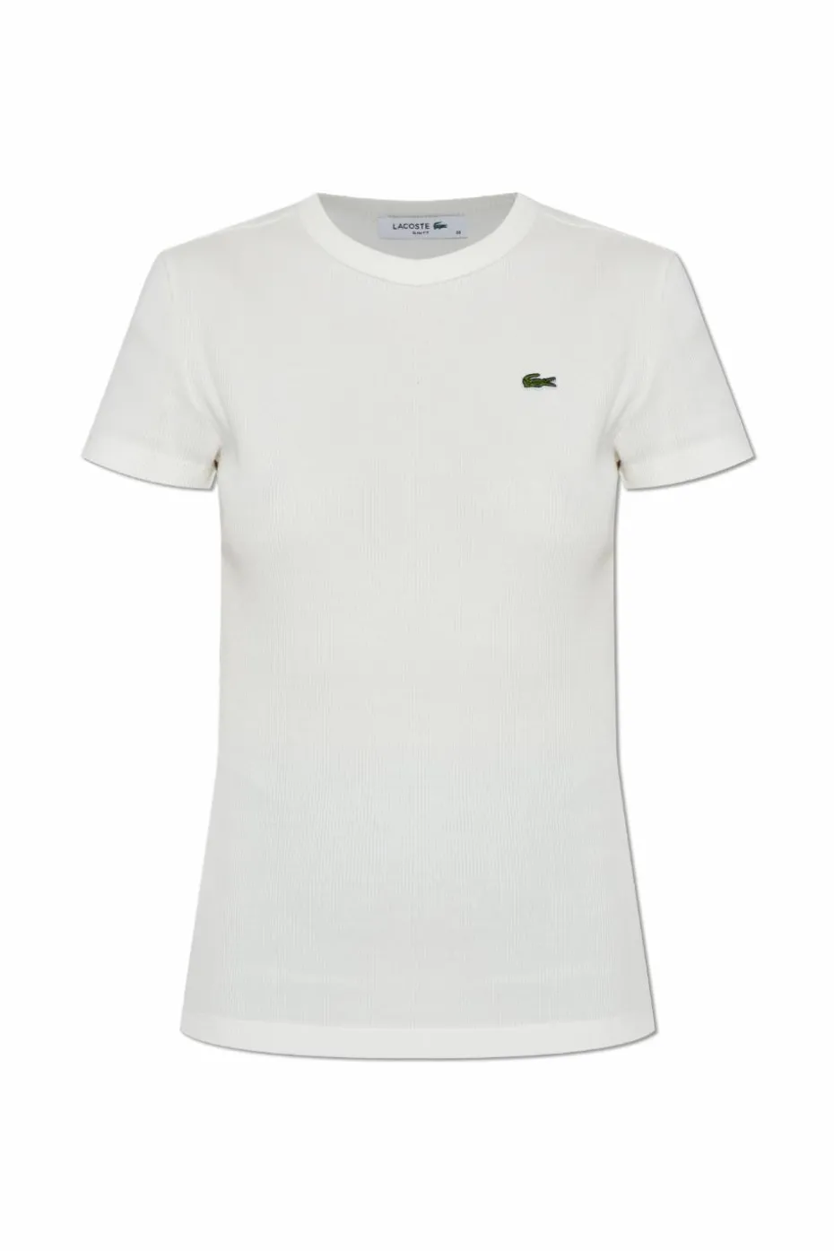Lacoste BIAŁY T-shirt z logo