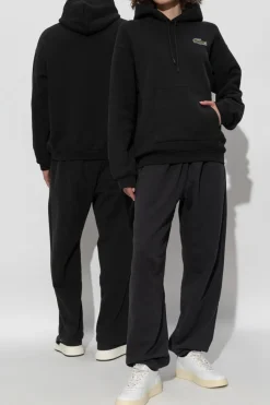 Lacoste CZARNY Bluza z kapturem