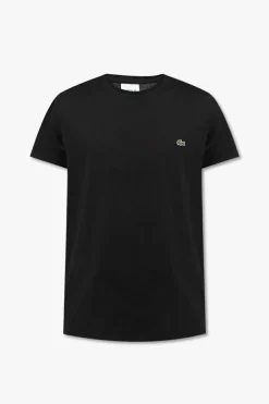 Lacoste CZARNY T-shirt z logo