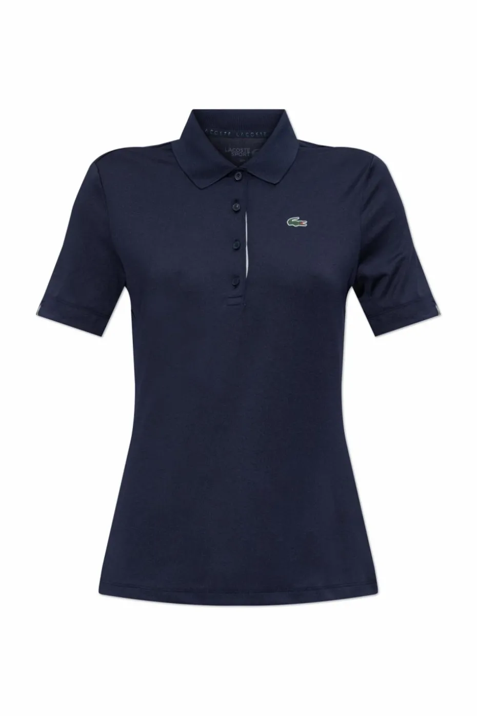 Lacoste GRANATOWY Polo z naszywką z logo
