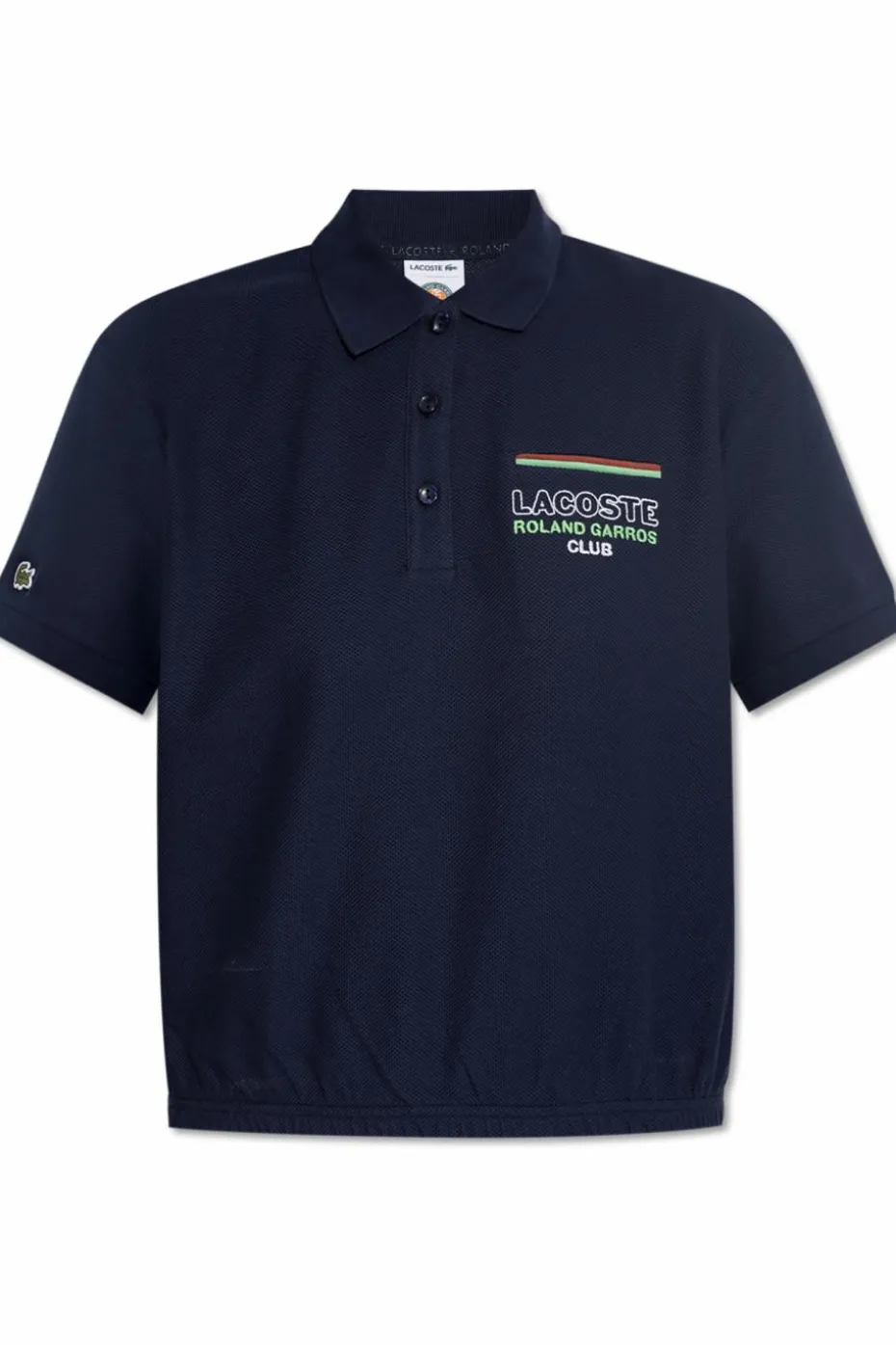 Lacoste GRANATOWY Polo z logo