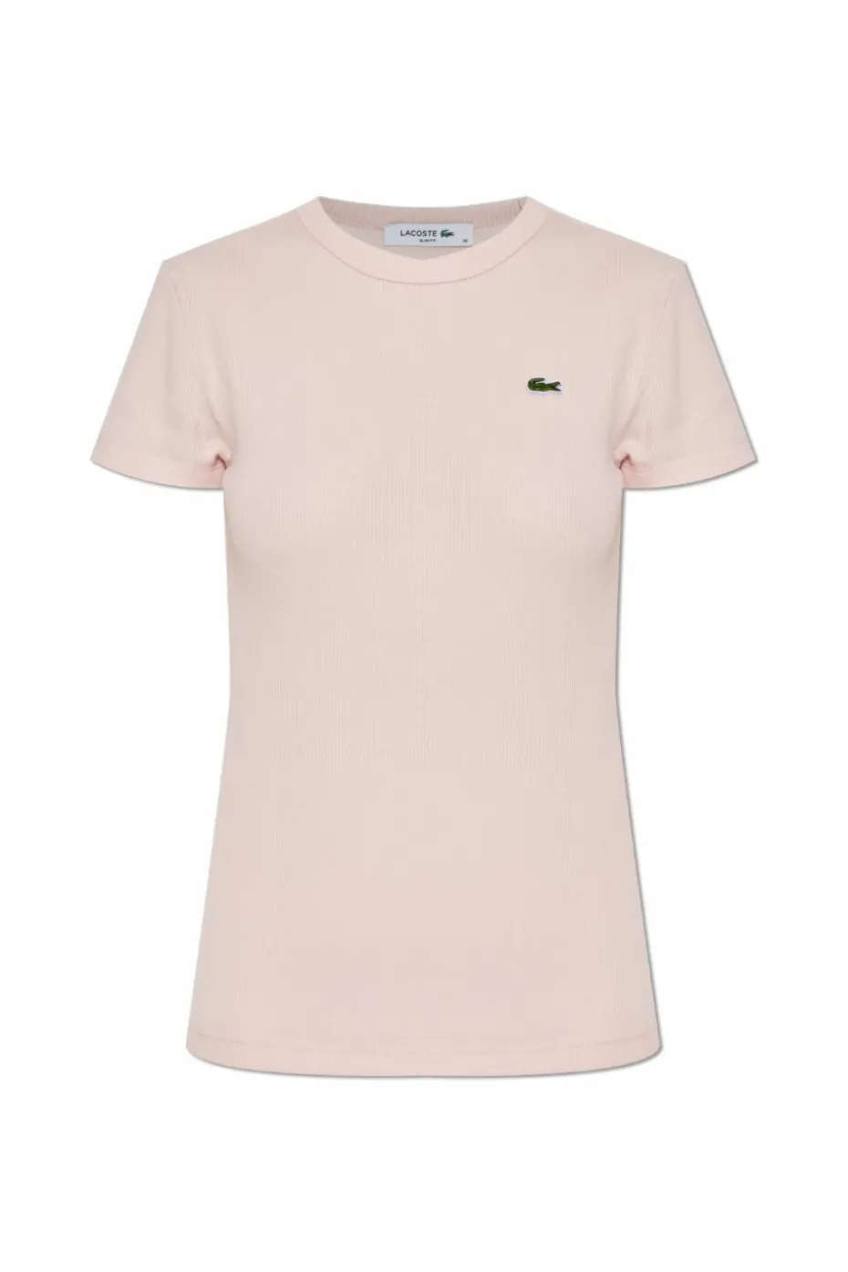 Lacoste RÓŻOWY T-shirt z logo