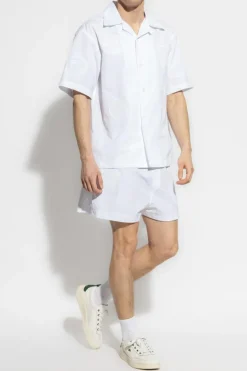 LACOSTE RUNWAY BIAŁY Koszula z logo