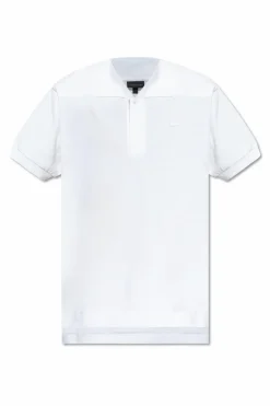 LACOSTE RUNWAY BIAŁY Polo z logo