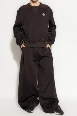 LACOSTE RUNWAY BRĄZOWY Bluza z logo