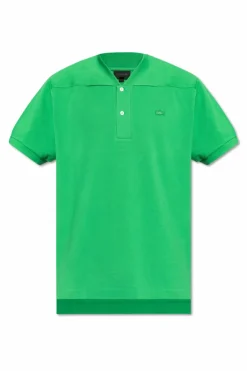 LACOSTE RUNWAY ZIELONY Polo z logo