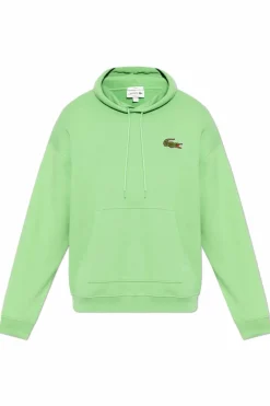 Lacoste ZIELONY Bluza z kapturem