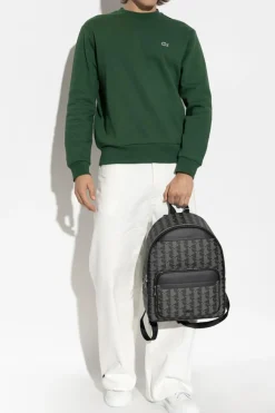 Lacoste ZIELONY Bluza z logo
