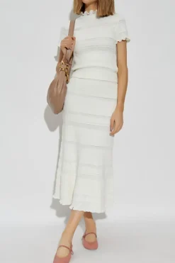 Lanvin BIAŁY Bawełniany top