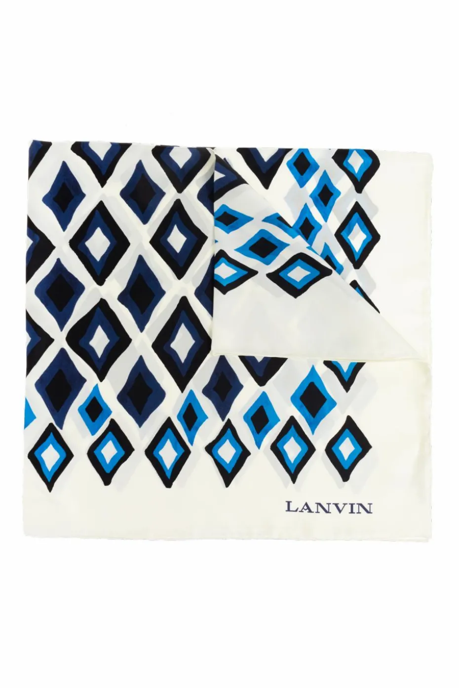 Lanvin BIAŁY Jedwabna chusta