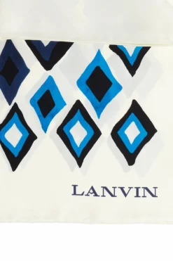 Lanvin BIAŁY Jedwabna chusta