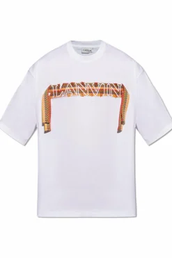 Lanvin BIAŁY T-shirt z logo