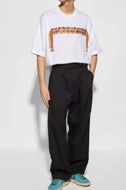 Lanvin BIAŁY T-shirt z logo