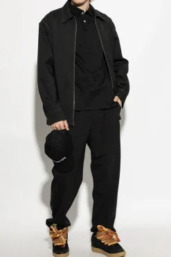 Lanvin CZARNY Bawełniane polo