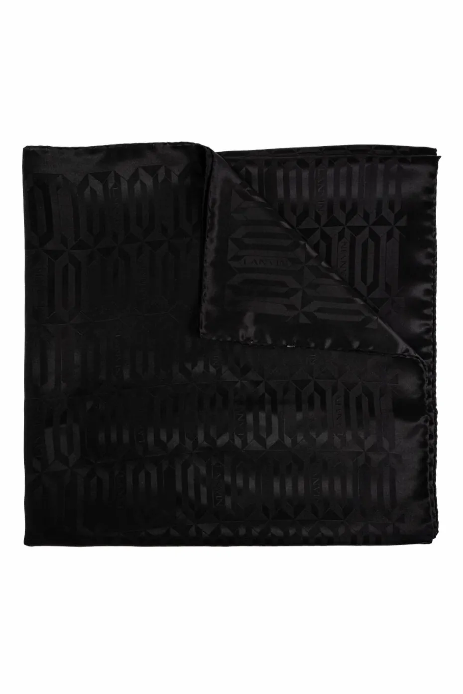 Lanvin CZARNY Chusta z monogramem