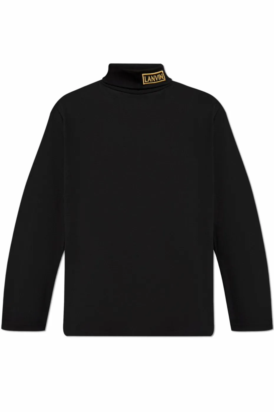 Lanvin CZARNY Golf z logo