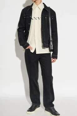 Lanvin CZARNY Jeansy z logo